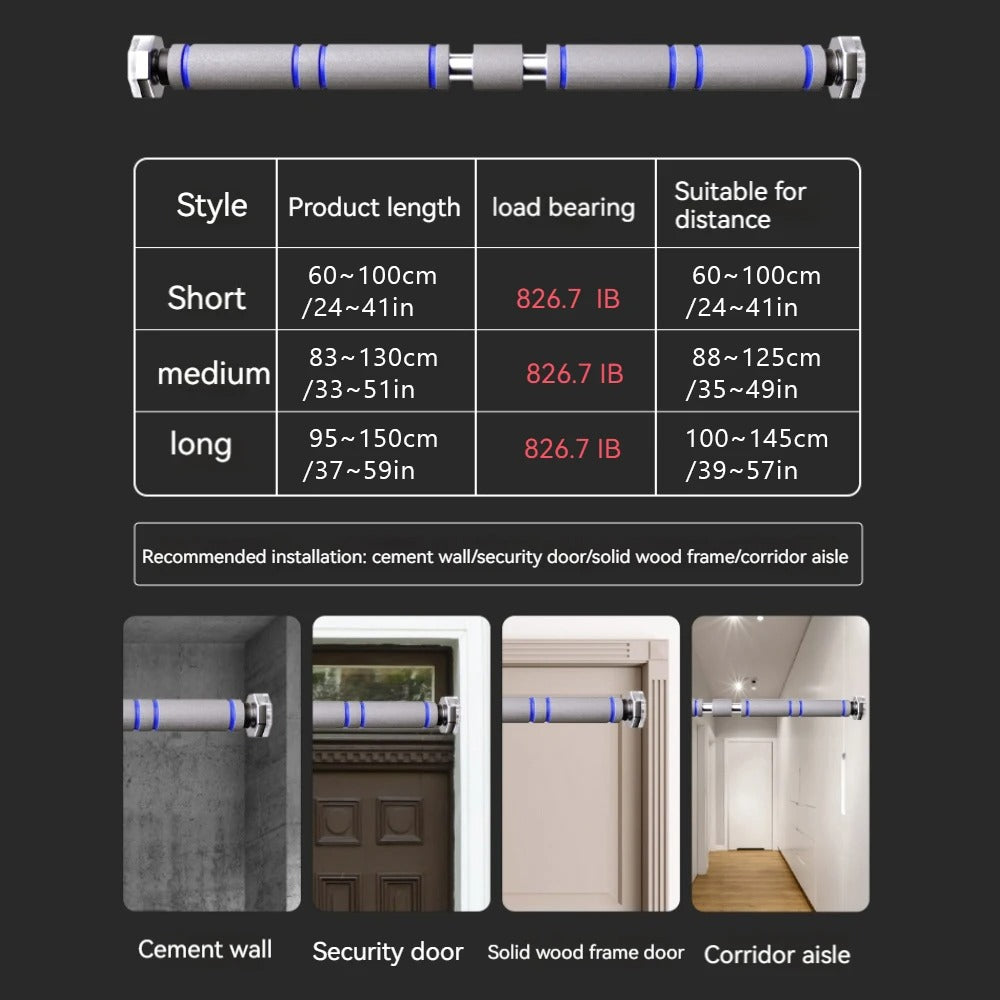 telescopic doorway pullup bar